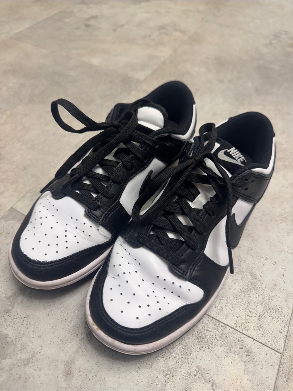 Nike Dunk Women Black and White Low-Top Sneakers